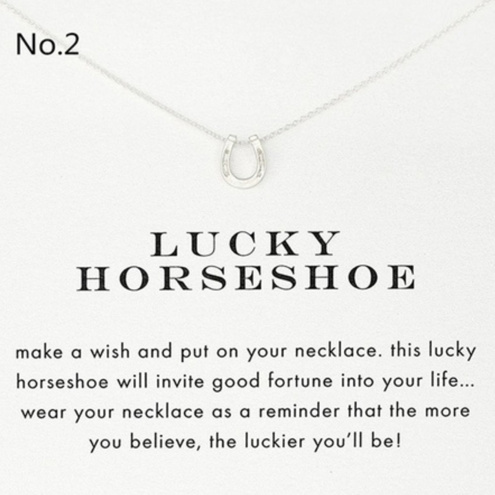Lucky Horseshoe Dainty Necklace